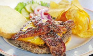 $6 Honey Pepper Bacon Burger (Mondays) @ Baxter's Interurban Grill | Tulsa | Oklahoma | United States